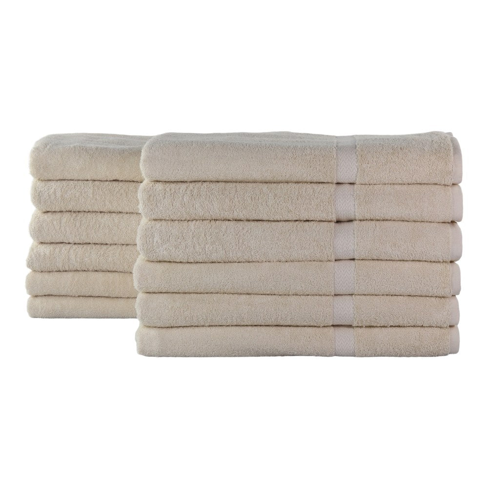 1888 Mills Crown Touch Bath Sheets, 35in x 68in, Beige, Pack Of 24 Sheets