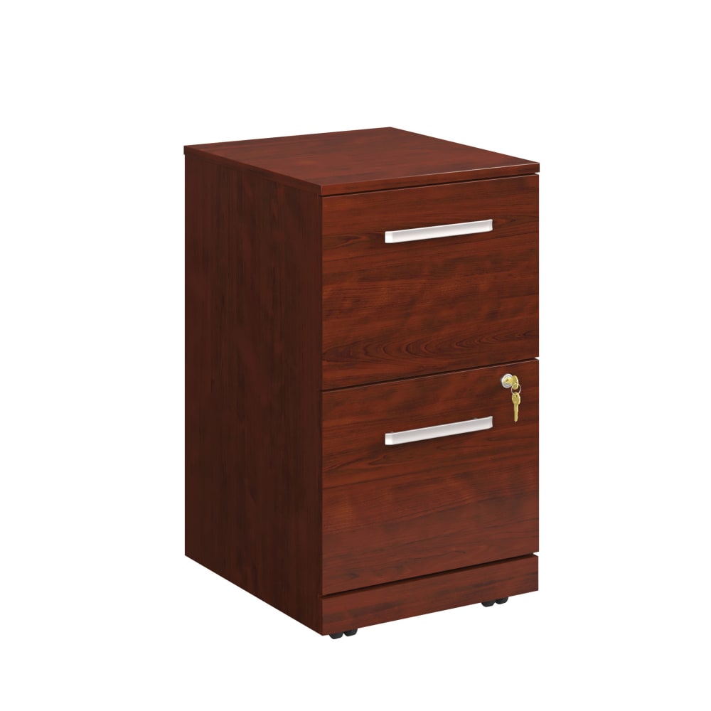 Sauder Affirm Commercial 20inD Vertical 2-Drawer Mobile Pedestal File Cabinet, Classic Cherry