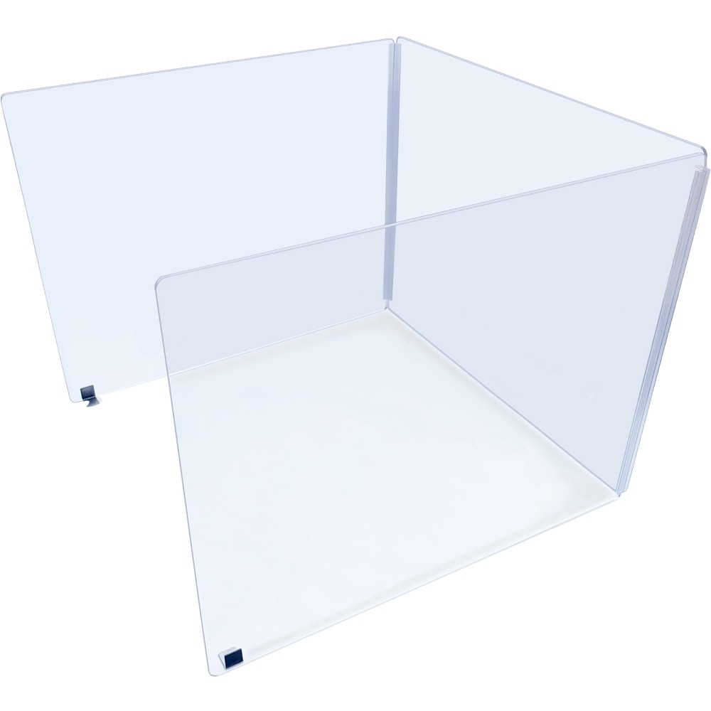 Ghent Desktop Protection Screen, 24inH x 48inW x 24inD, Clear