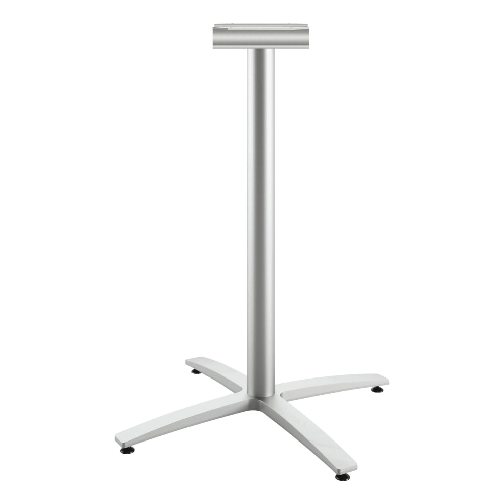 HON Between HBTTX42S Table Base - Textured Silver