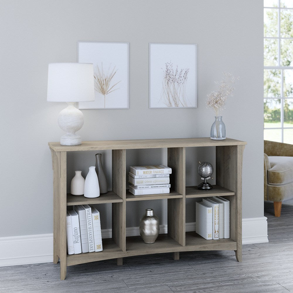 Bush Furniture Salinas 30inH 6-Cube Storage, Driftwood Gray, Standard Delivery