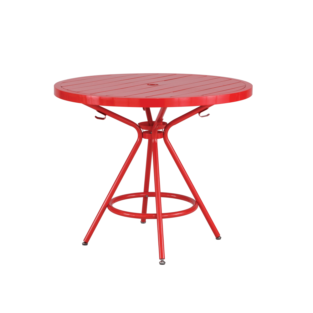 Safco CoGo Outdoor/Indoor Round Table, 36in Diameter, Red