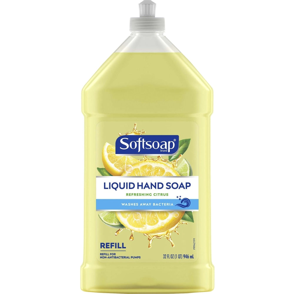 Softsoap Liquid Hand Soap Refill, Refreshing Citrus Scent, 32 Fl Oz Pour Bottle