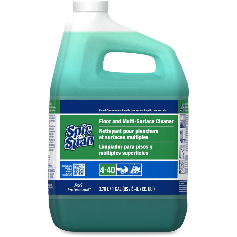 Spic And Span Floor Cleaner, 128 Oz Bottle, Case Of 3