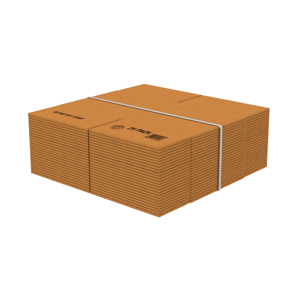 Office Depot Brand Corrugated Boxes, 14in x 14in x 14in, Kraft, Pack Of 25