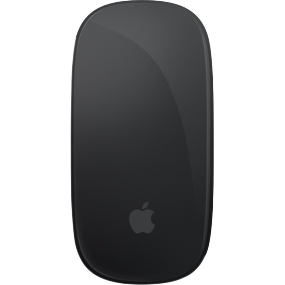 Apple Magic Mouse - Black Multi-Touch Surface - Wireless - Bluetooth - Rechargeable - Black - Lightning - Touch Scroll