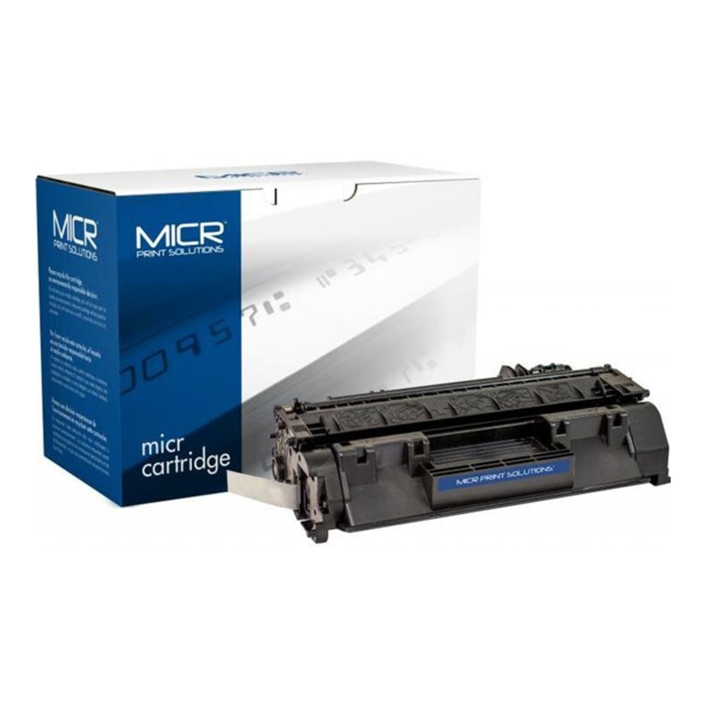 MICR Print Solutions Remanufactured Black Toner Cartridge Replacement For HP CE505A