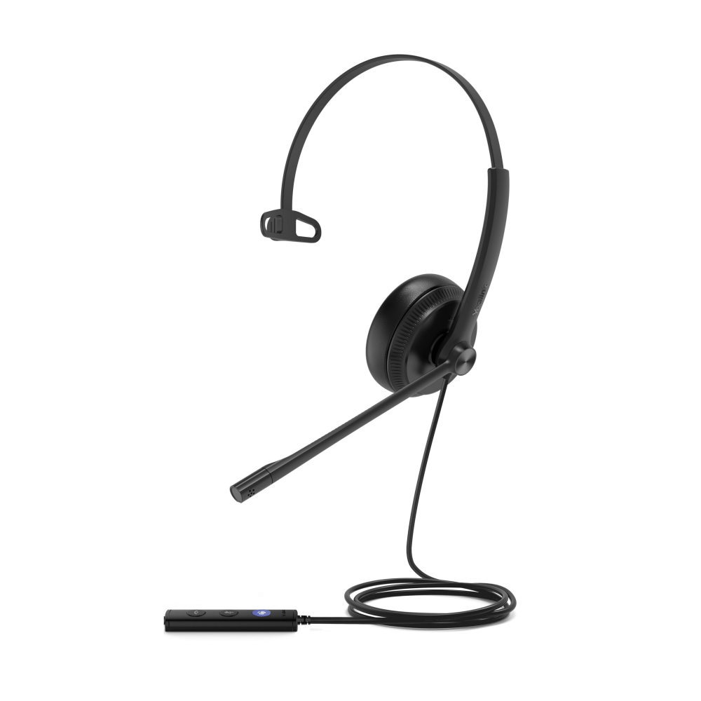 Yealink Mono Teams USB Wired Headset, Black, YEA-UH34-MONO-TEAM