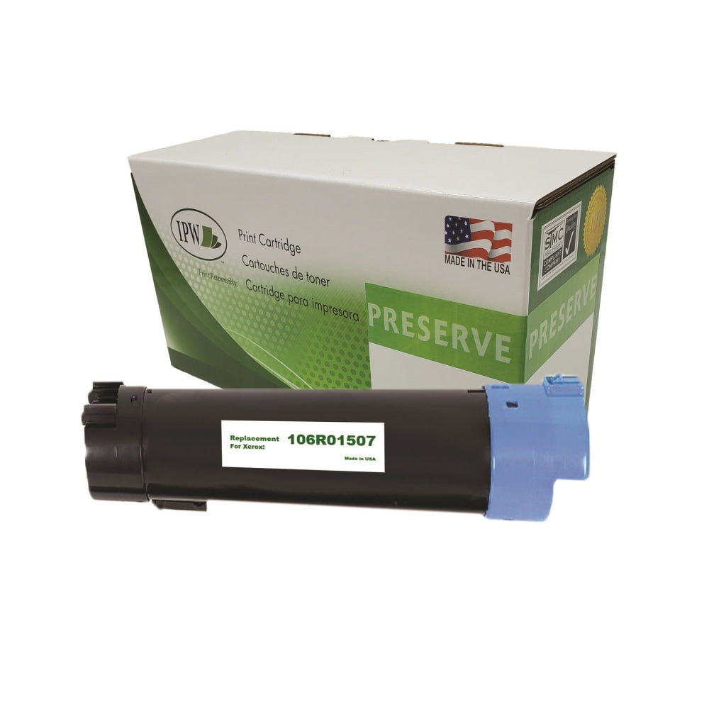 IPW Preserve Remanufactured Cyan High Yield Toner Cartridge Replacement For Xerox 106R01507, 106R01507-R-O