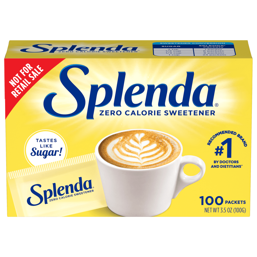 Sweetener Packets, Splenda, Box Of 100 Packets