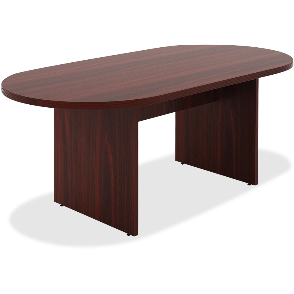 Lorell Chateau Series Oval Conference Table, 6ftW, Mahogany