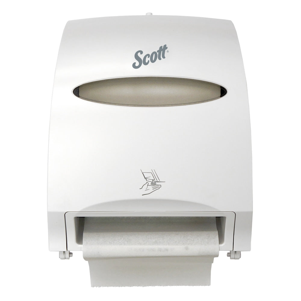 Scott Essential Electronic Hard Roll Paper Towel Dispenser, White