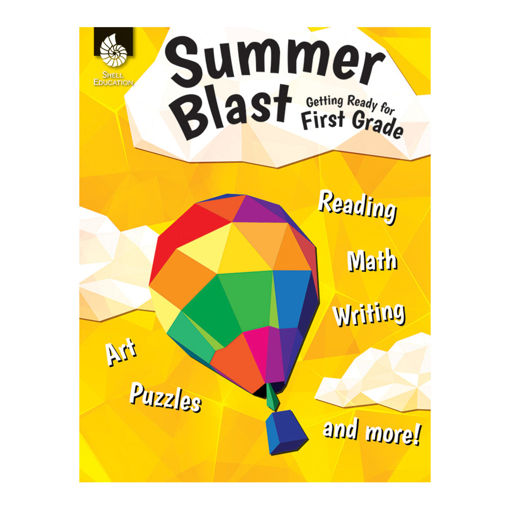 Shell Education Summer Blast Activity Book, Getting Ready For Grade 1