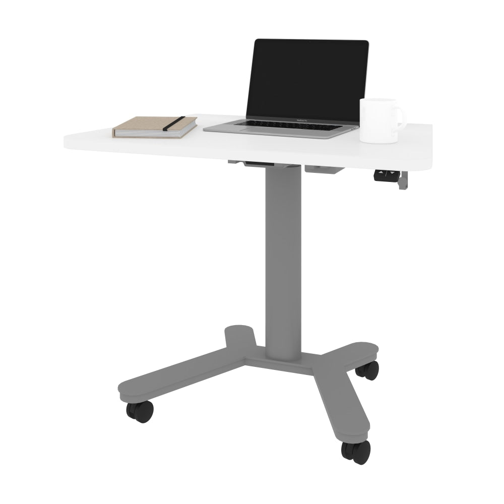 Bestar Universel Electric 36inW Small Standing Desk, White