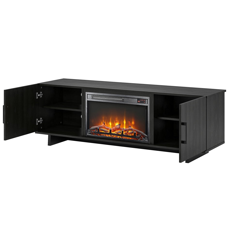 Ameriwood Home Southlander Fireplace TV Stand For 60in TVs, Black