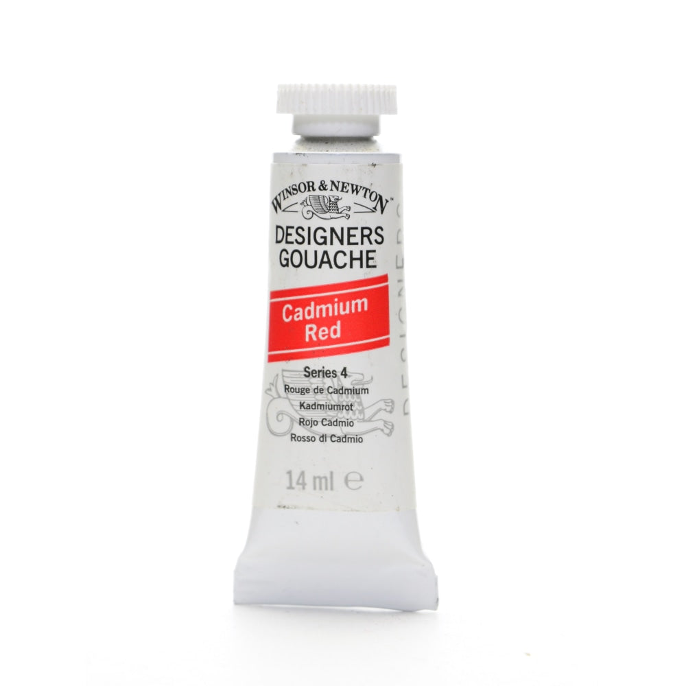 Winsor & Newton Designers Gouache, 14 mL, Cadmium Red, 94