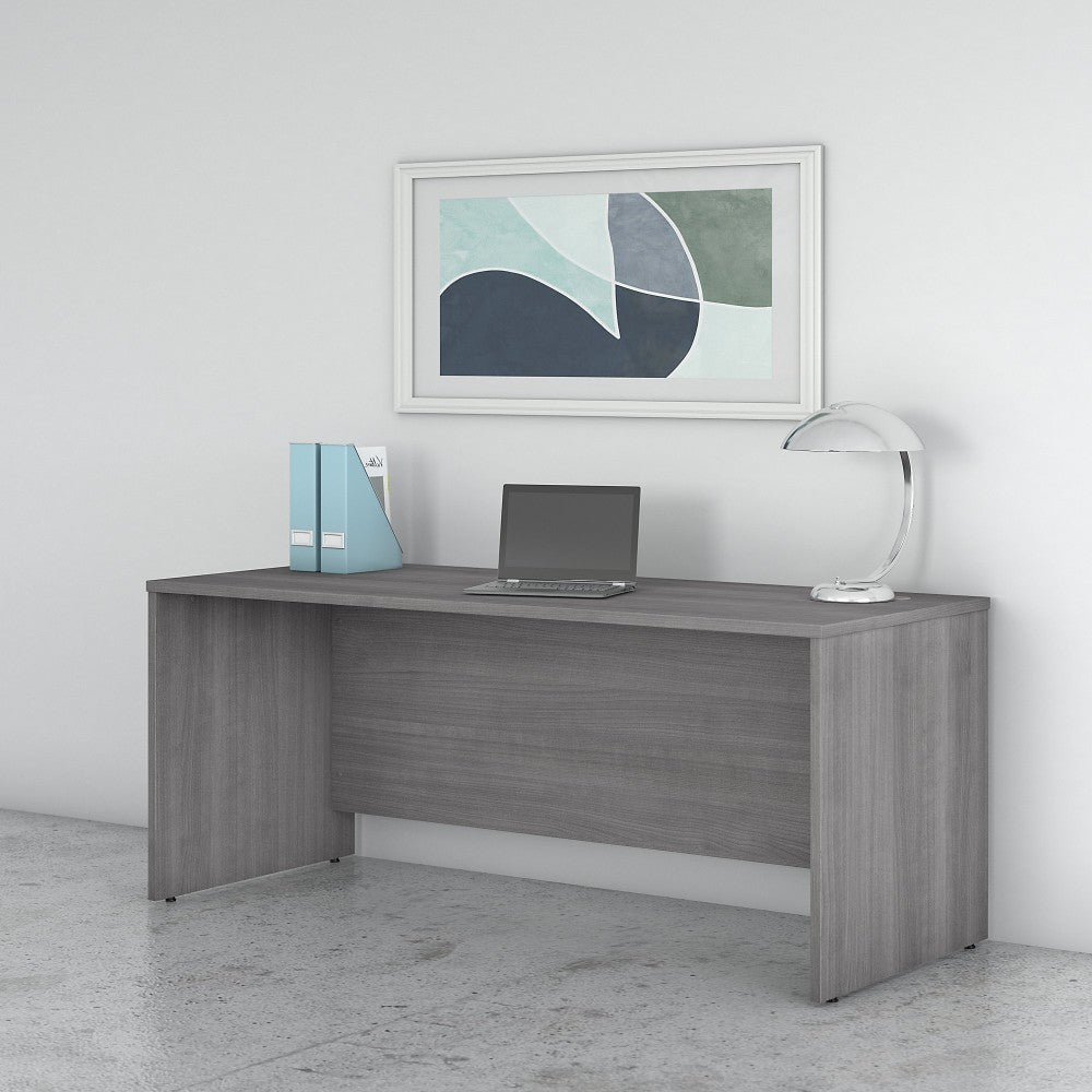 Bush Business Furniture Studio C Office 72inW Computer Desk, Platinum Gray, Standard Delivery