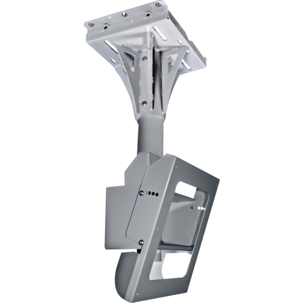 Peerless I-beam Mount FPECMI-01 - Mounting kit (ceiling plate, I-beam clamp, pole) - stainless steel - stone gray - screen size: 40in-55in - mounting interface: 406 x 406 mm