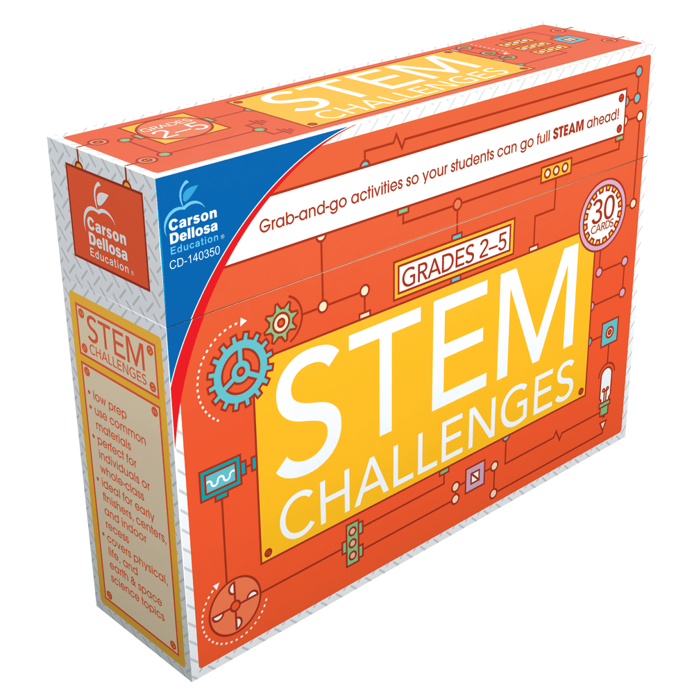 Carson-Dellosa STEM Challenges Learning Cards, Grades 2-5