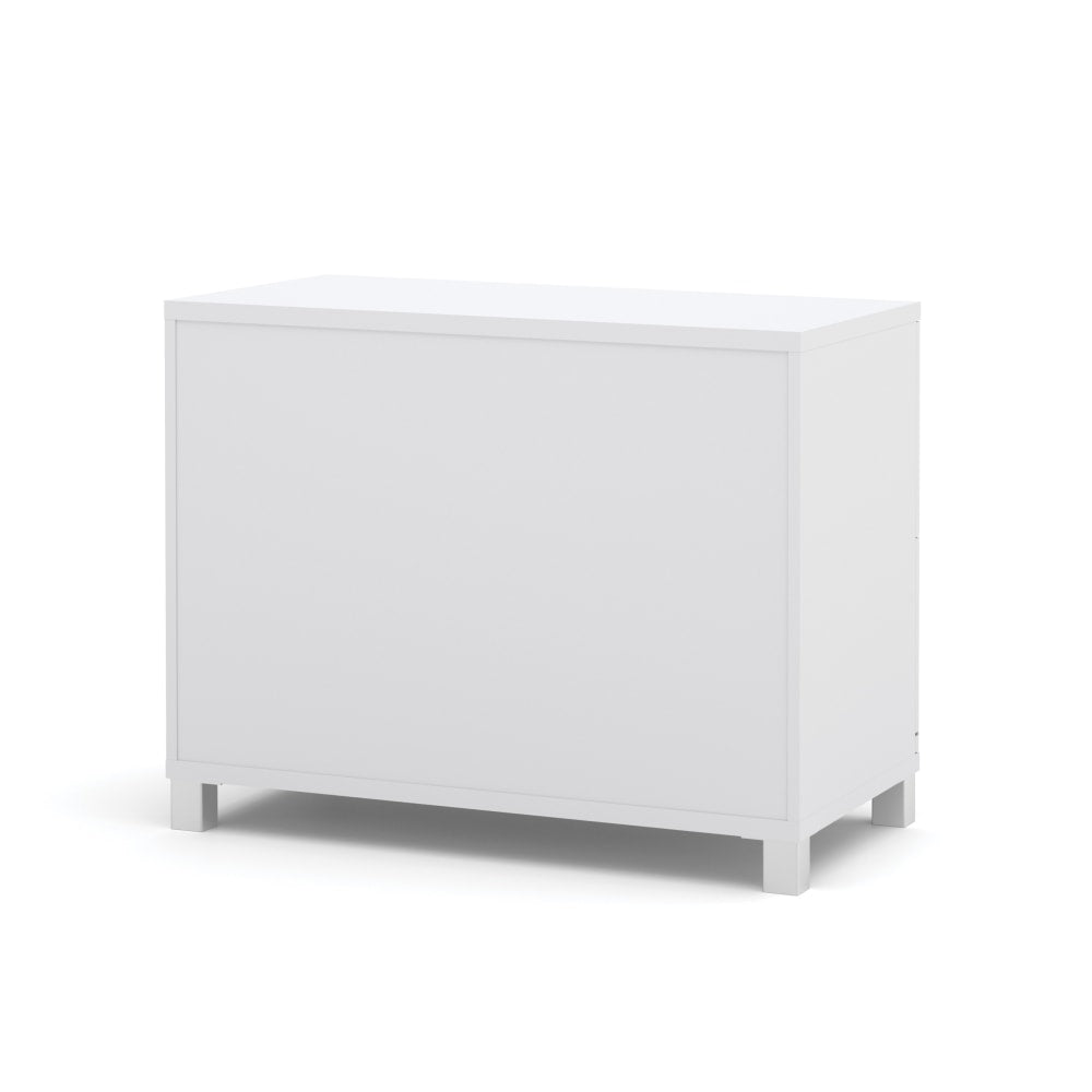 Bestar Pro-Linea Small Shelving Unit, 28-7/16inH x 35-5/8inW x 19-1/2inD, White