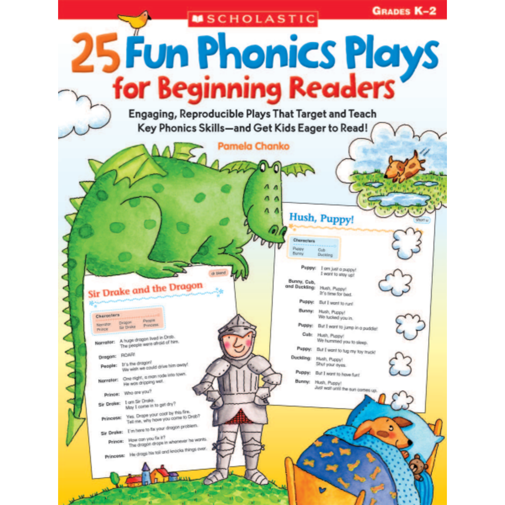 Scholastic 25 Fun Phonics Plays For Beginning Readers