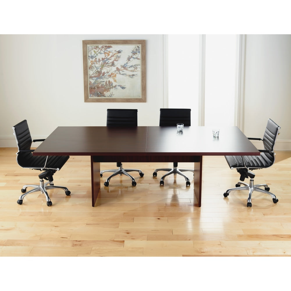 Lorell Chateau Series Rectangular Conference Table Top, 8ftW, Mahogany