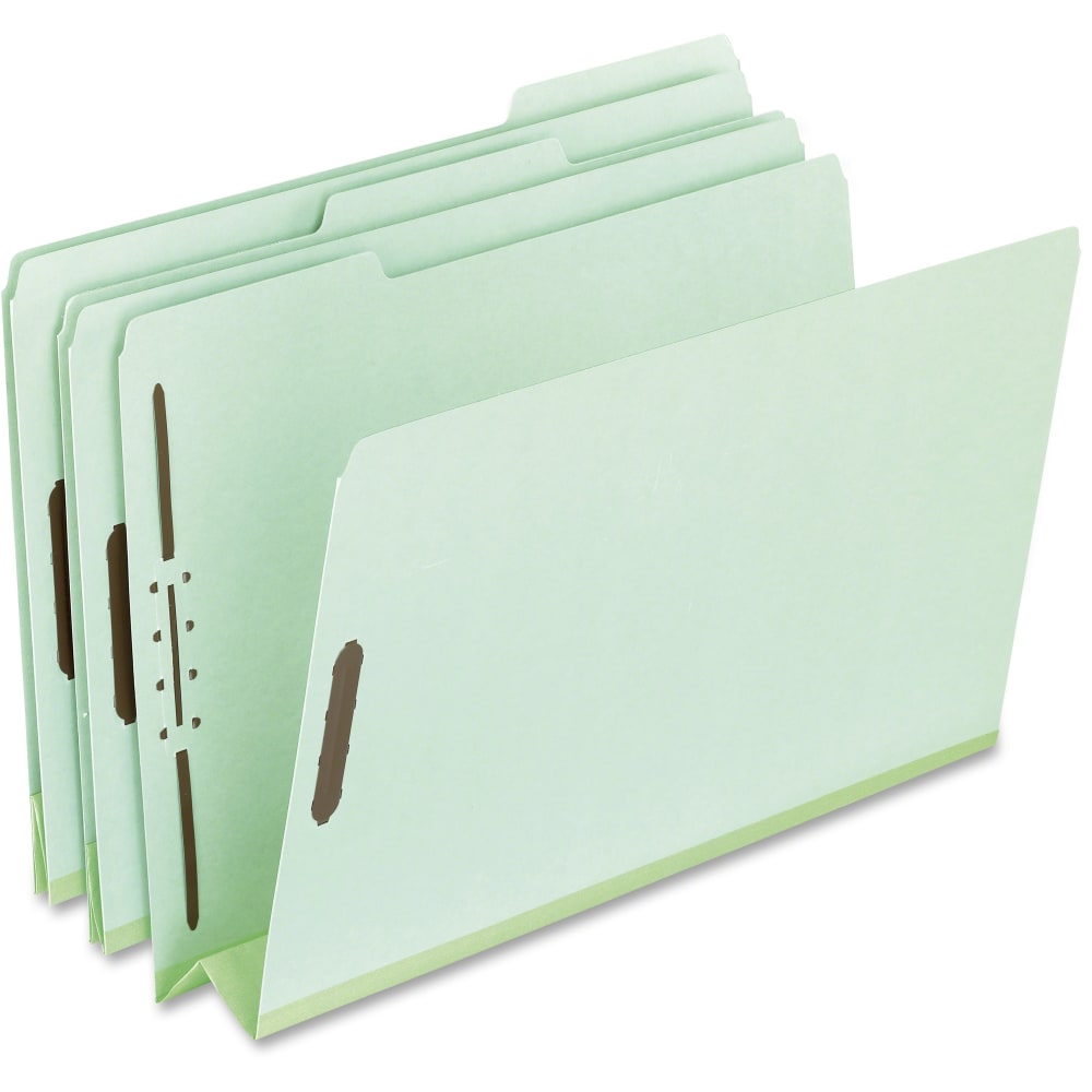 Pendaflex Pressboard Expanding Folders, 3in Expansion, 8 1/2in x 11in, Letter Size, Green, Box Of 25 Folders