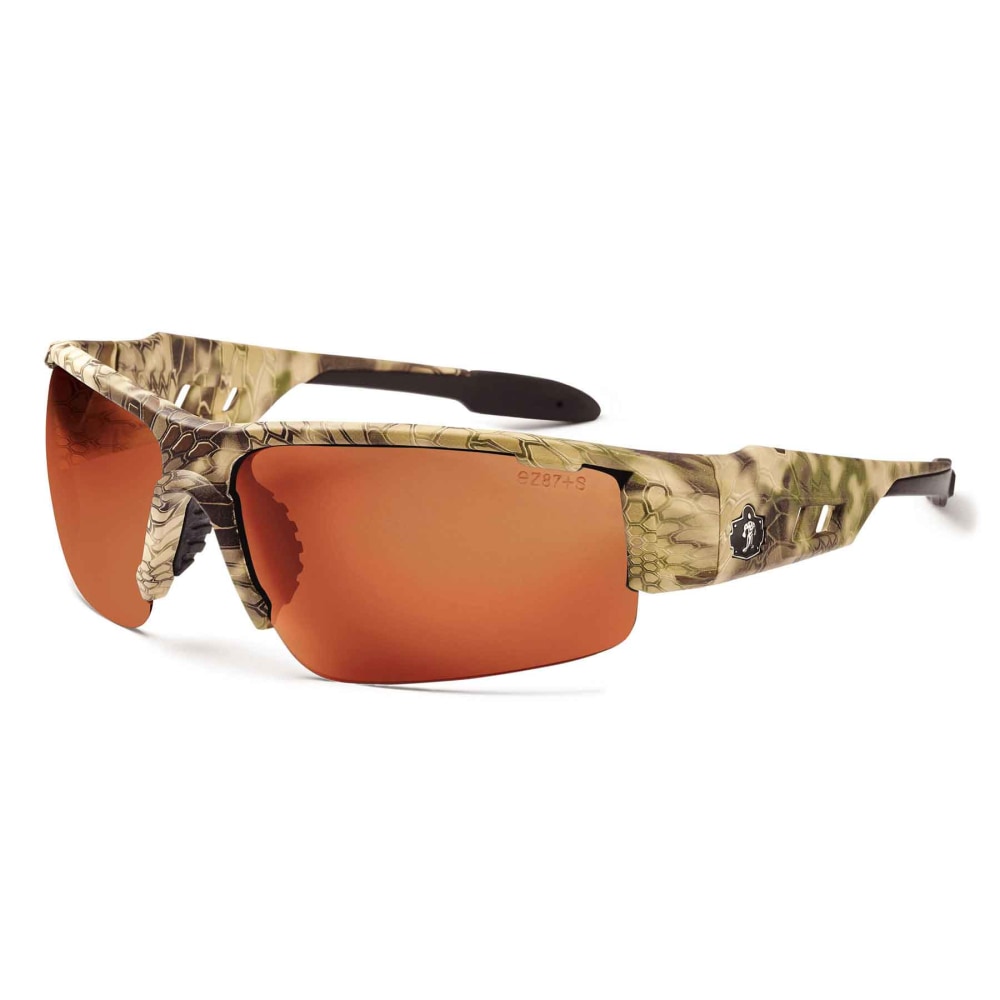 Ergodyne Skullerz Safety Glasses, Dagr, Kryptek Highlander Frame, Copper Lens