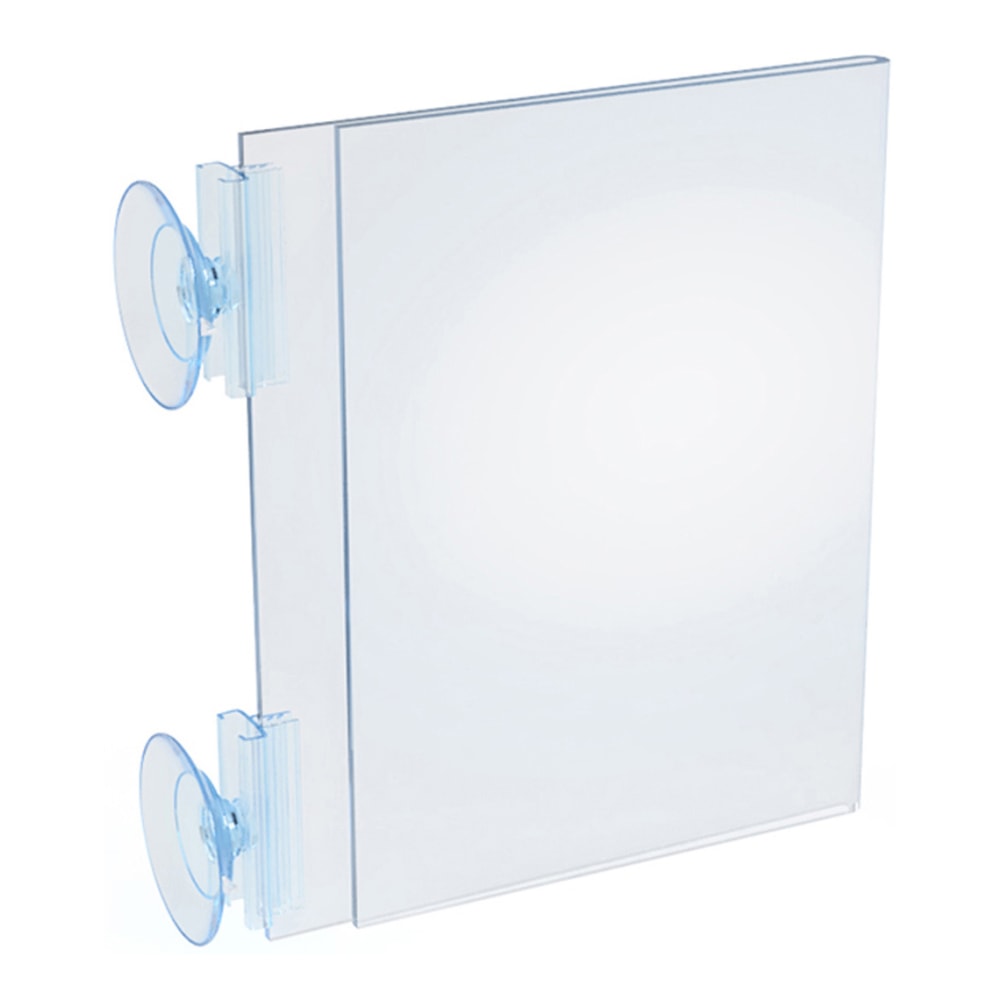 Azar Displays Vertical/Horizontal Sign Frames With Suction Cups, 5in x 7in, Pack Of 10 Displays