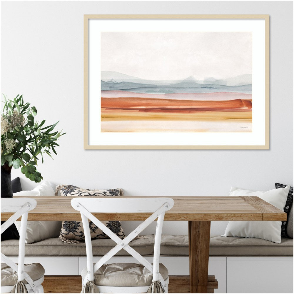 Amanti Art Sierra Hills 01 by Lisa Audit Wood Framed Wall Art Print, 41inW x 30inH, Natural