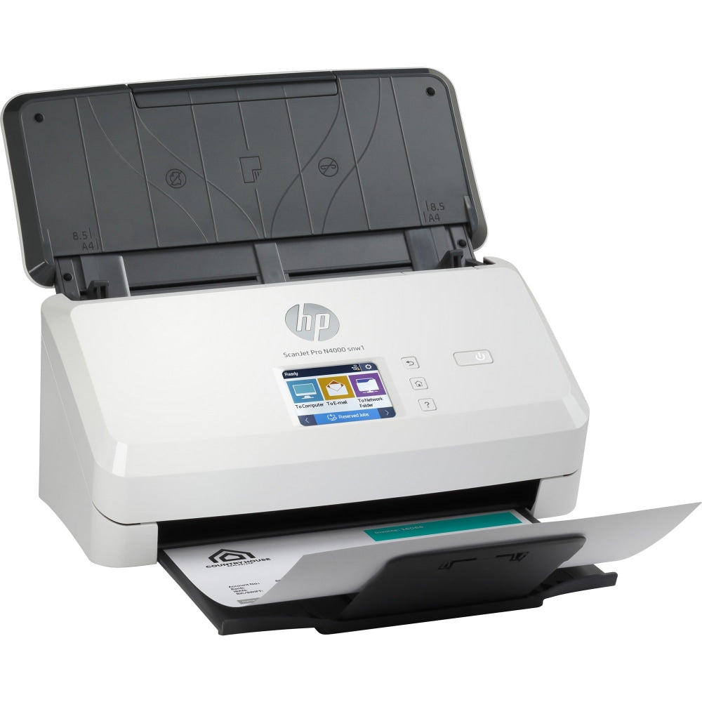 HP ScanJet Pro N4000 Sheetfed Scanner - 600 x 600 dpi Optical - 40 ppm (Mono) - 40 ppm (Color) - PC Free Scanning - Duplex Scanning - USB