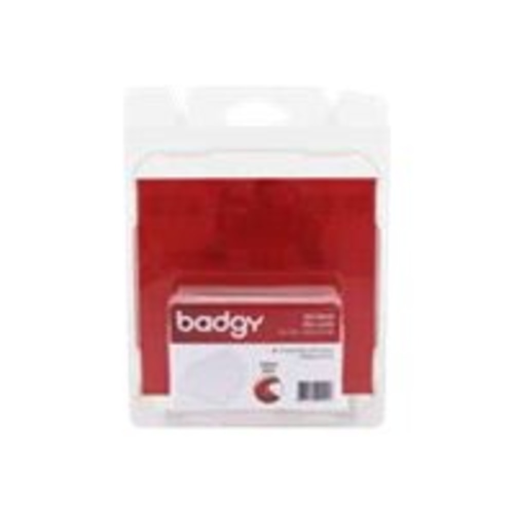 Badgy - Polyvinyl chloride (PVC) - 20 mil - white - 100 card(s) cards - for Badgy 100, 200, 1st Generation