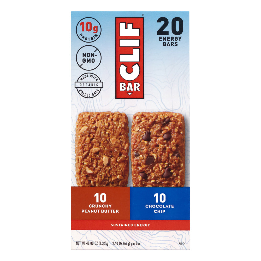 CLIF BAR Energy Bar Variety Pack, 20 Count