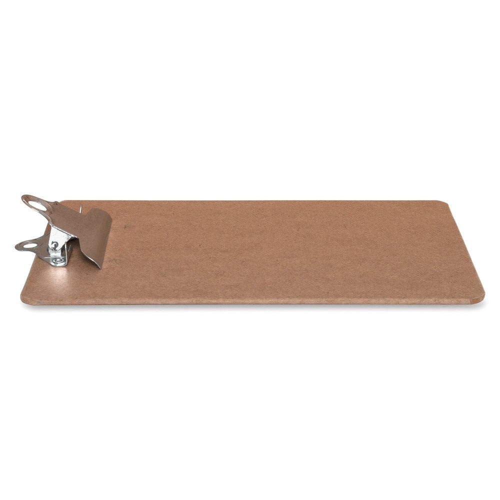 Business Source Standard Clipboards, 5in x 8in, Brown, Set Of 12 Clipboards