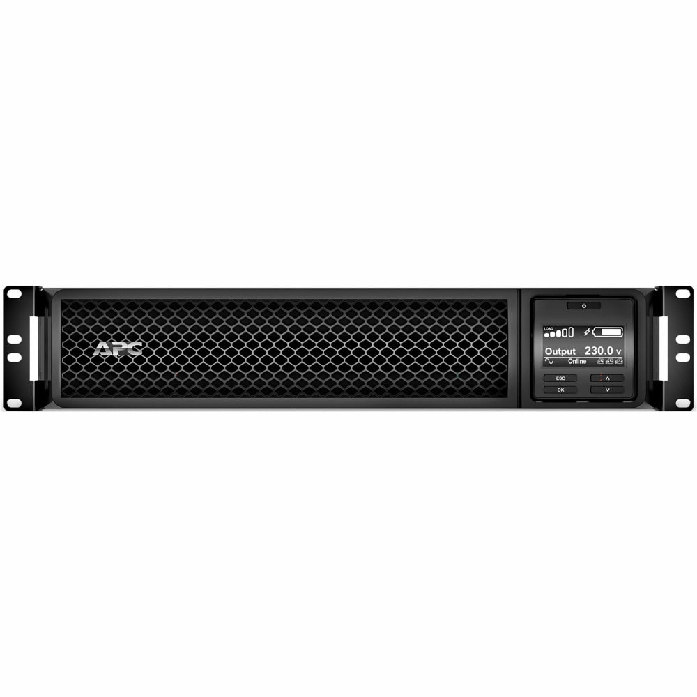 APC by Schneider Electric Smart-UPS SRT 3000VA RM 208/230V IEC - 2U Rack-mountable - 3 Hour Recharge - 4 Minute Stand-by - 208 V, 230 V Input - 208 V AC, 230 V AC Output - Sine Wave - 2 x IEC 60320 C19, 2 x IEC Jumper, 6 x IEC 60320 C13