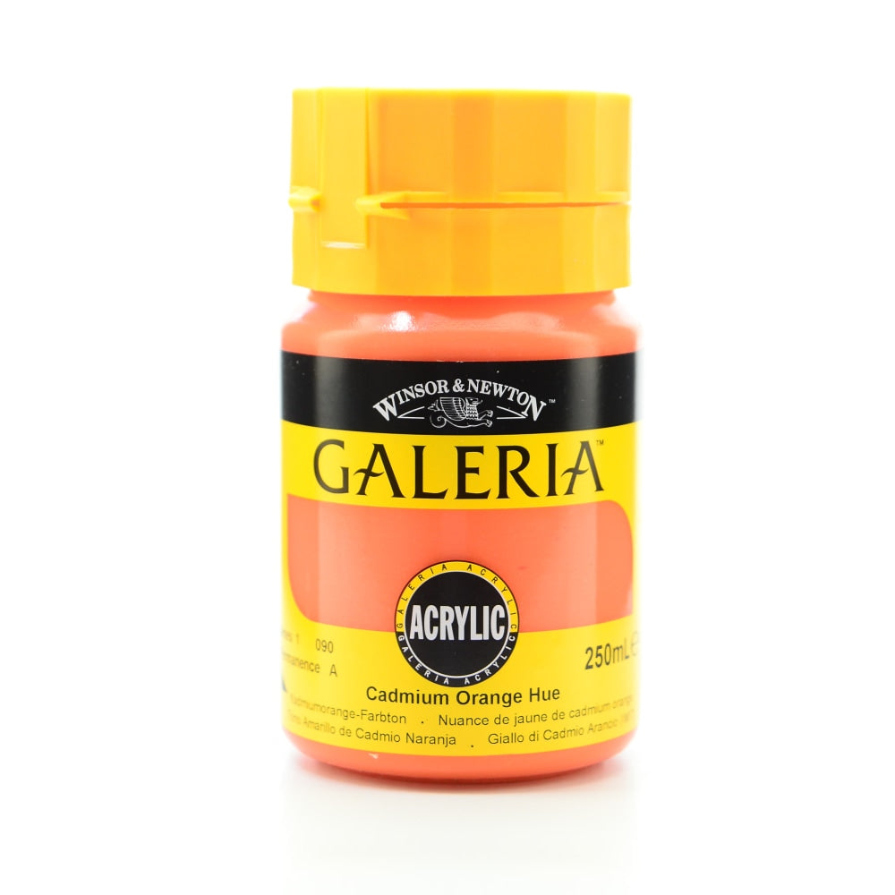 Winsor & Newton Galeria Flow Formula Acrylic Colors, 250 mL, Cadmium Orange Hue, 90, Pack Of 2