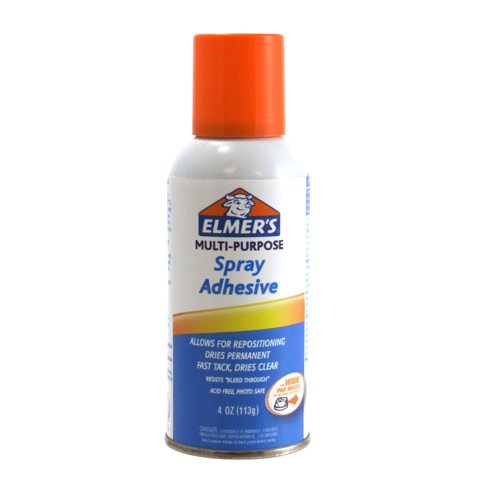 Elmers Spray Adhesive, Clear, 4 Oz