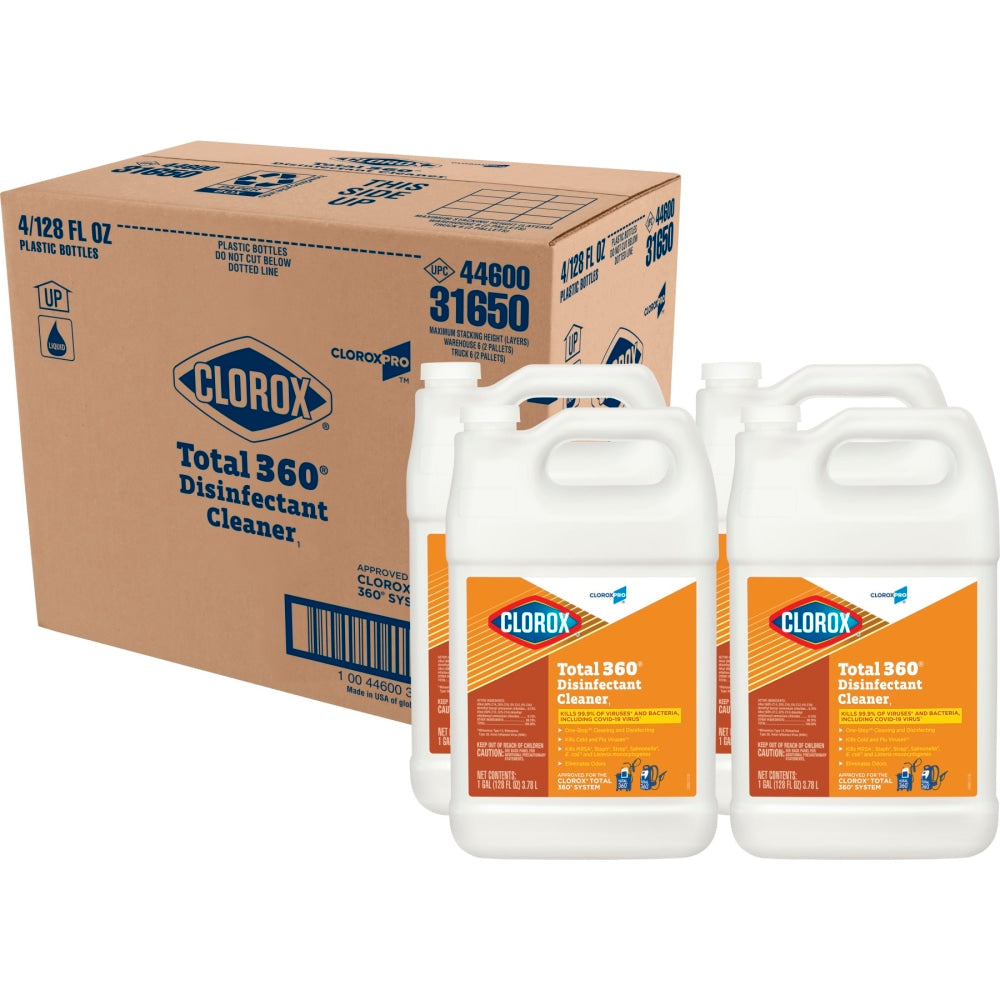 CloroxPro Clorox Total 360 Disinfectant Cleaner, 128 Ounces (Pack of 4)