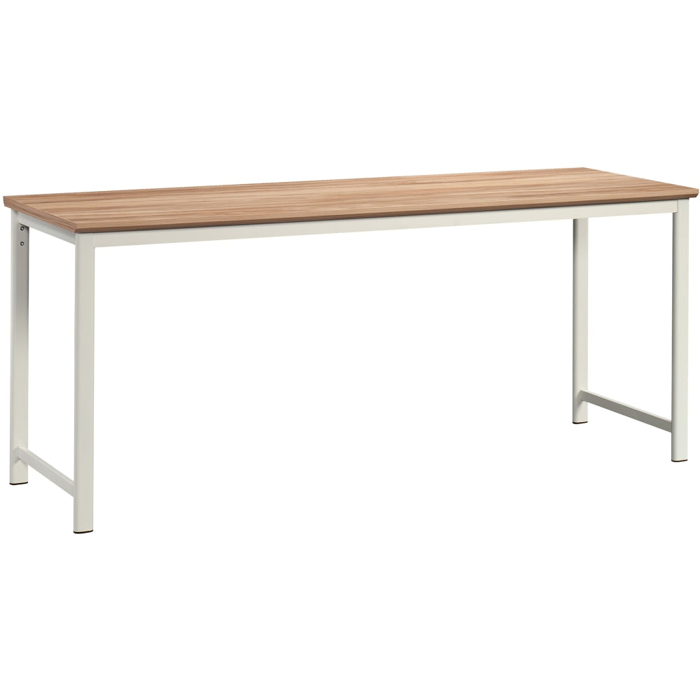 Sauder Bergen Circle Commercial 72inW Executive Table Computer Desk, Kiln Acacia