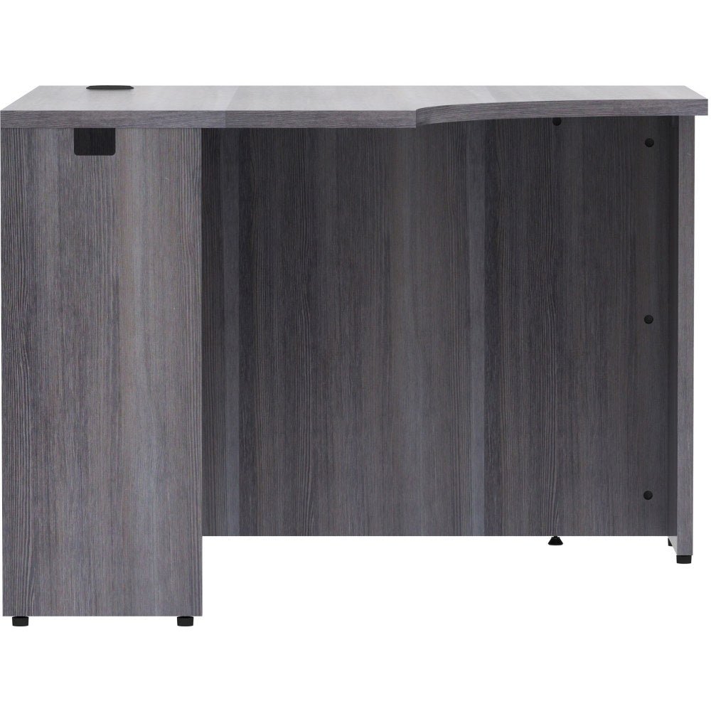 Lorell Essentials Series Corner Desk - 42in x 24in29.5in Desk, 1in Top - Finish: Weathered Charcoal Laminate