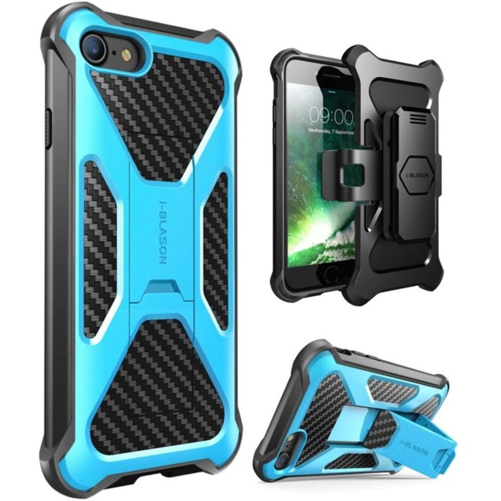 i-Blason Transformer - Back cover for cell phone - rugged - blue