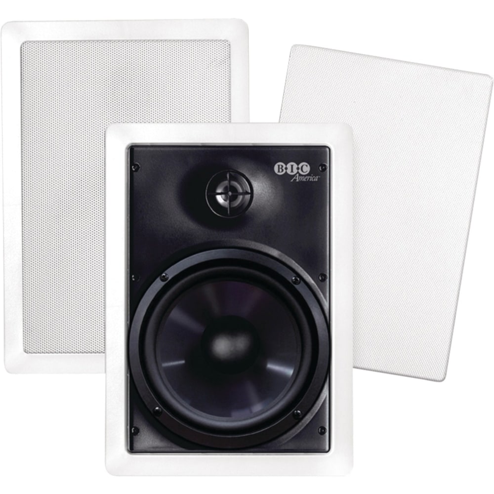 BIC America M-PRO6W 2-way Speaker - 150 W RMS - White - 8 Ohm