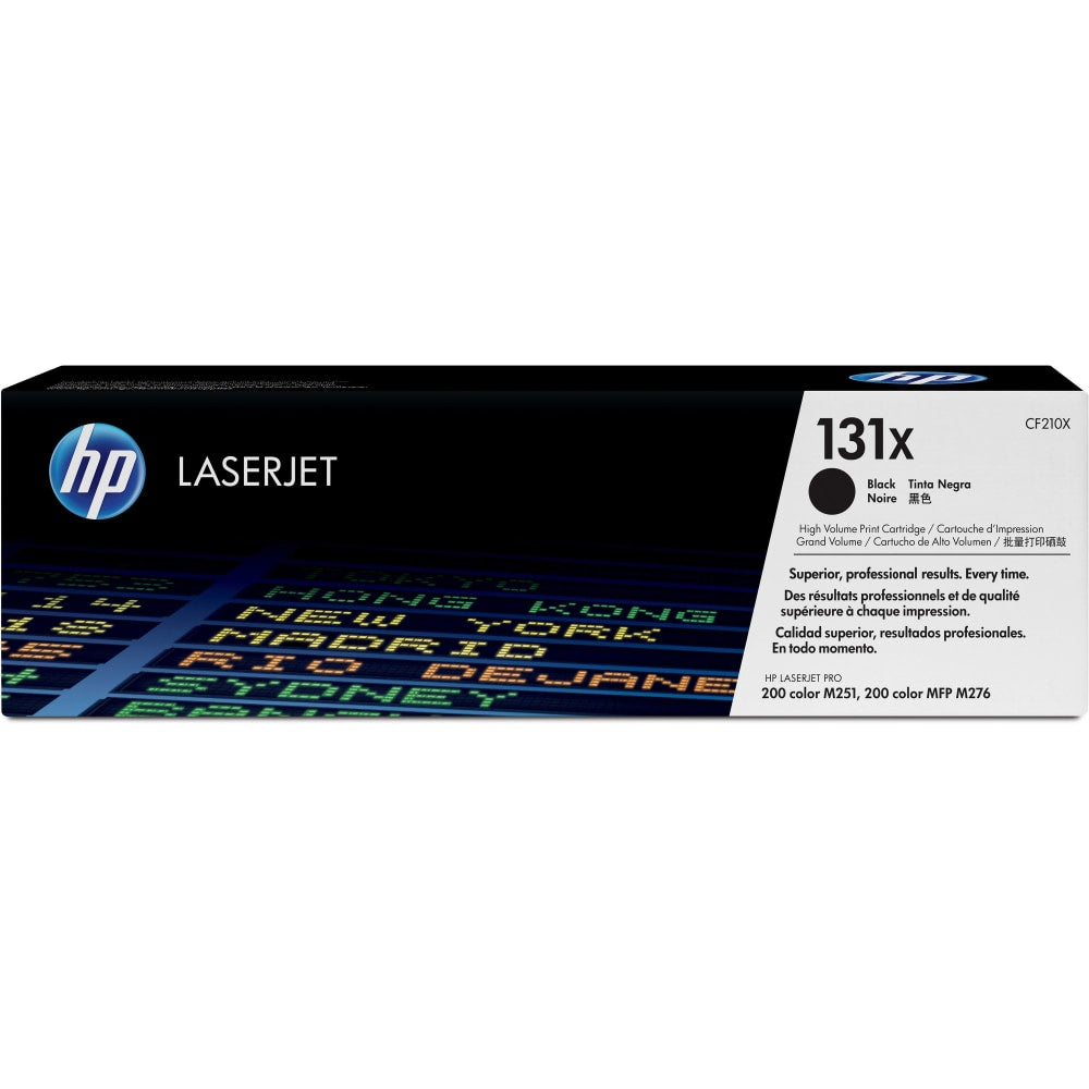 HP 131X Black High Yield Toner Cartridge, CF210X