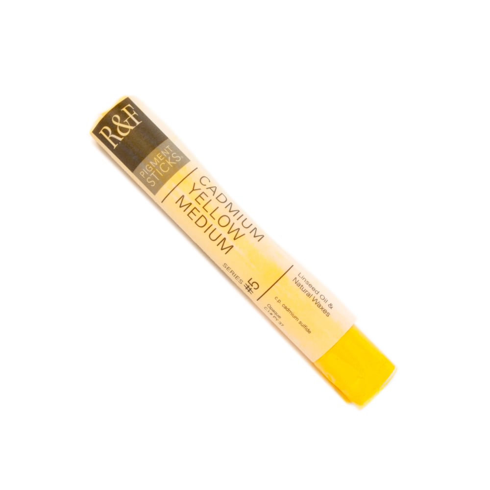 R & F Handmade Paints Pigment Sticks, 38 mL, Cadmium Yellow Medium