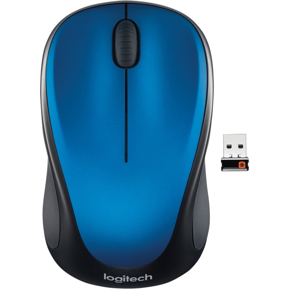 Logitech M317 Wireless Mouse, Steel Blue