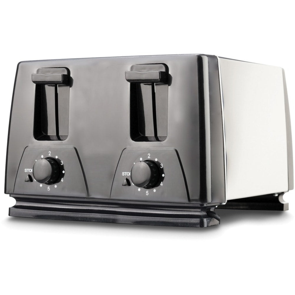 Brentwood Toaster - Toast - Brushed Stainless Steel, Black