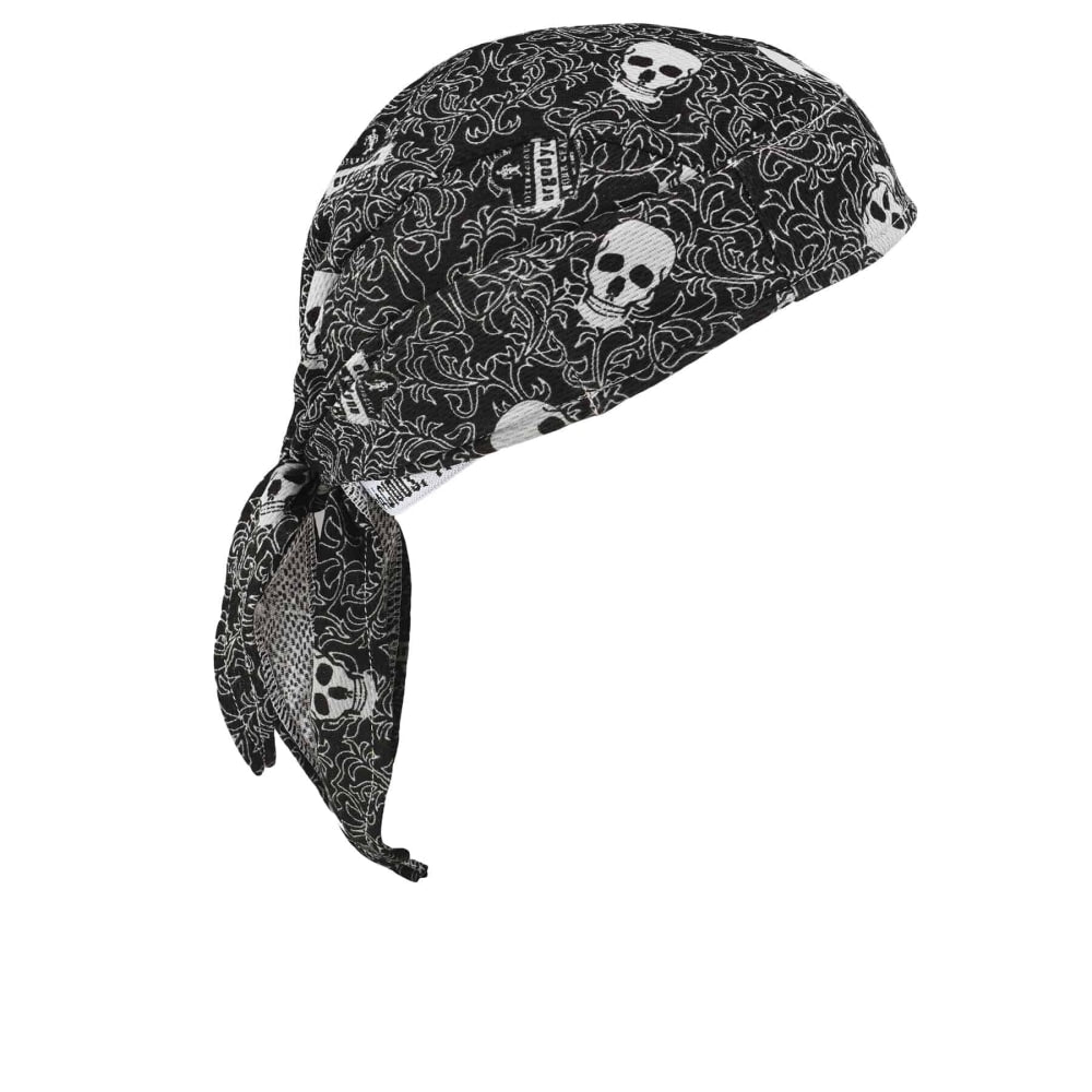 Ergodyne Chill-Its 6615 High-Performance Dew Rags, Skulls, Pack Of 6 Dew Rags