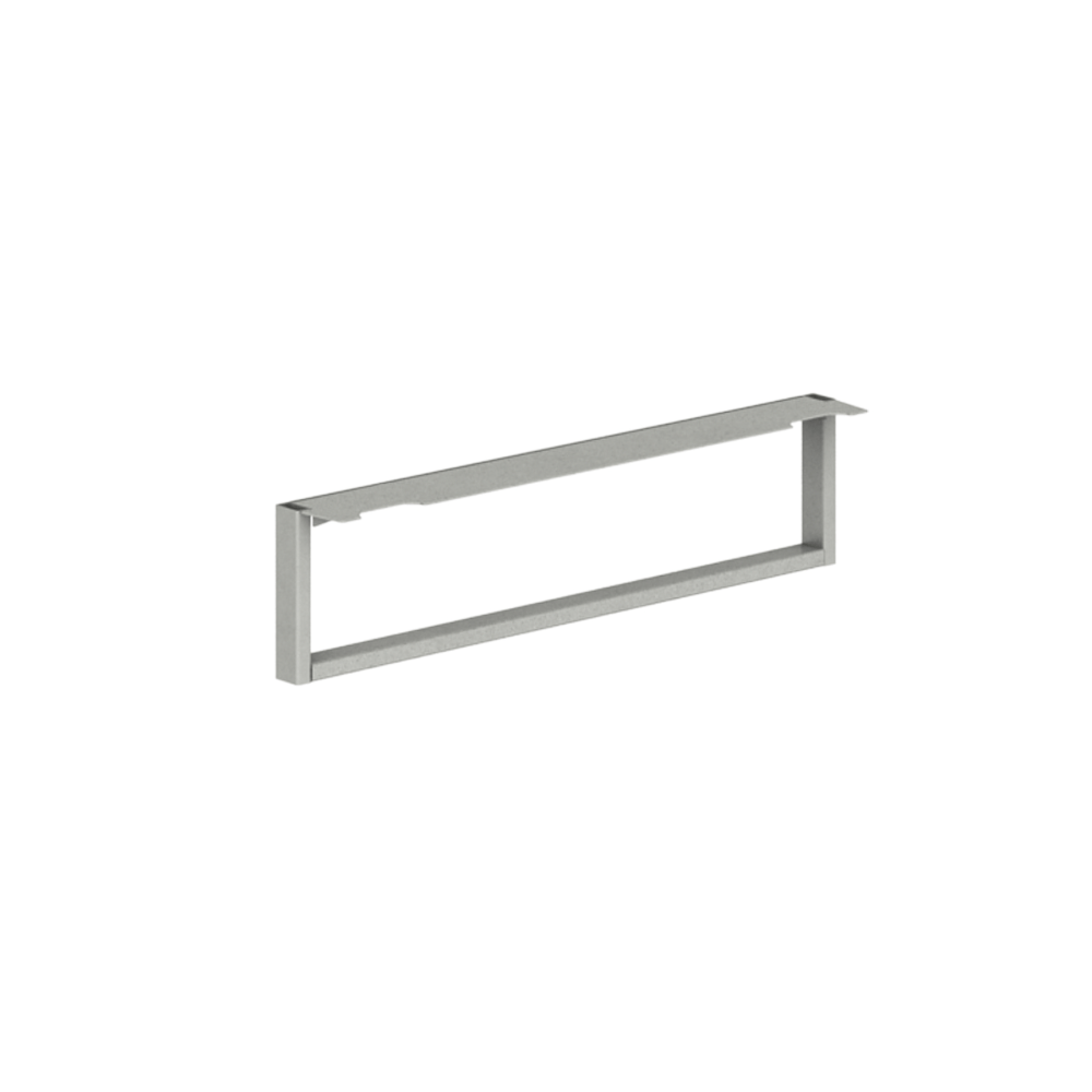 HON Voi O-Leg Support For Low Credenza And Rectangular Worksurface, Platinum Metallic