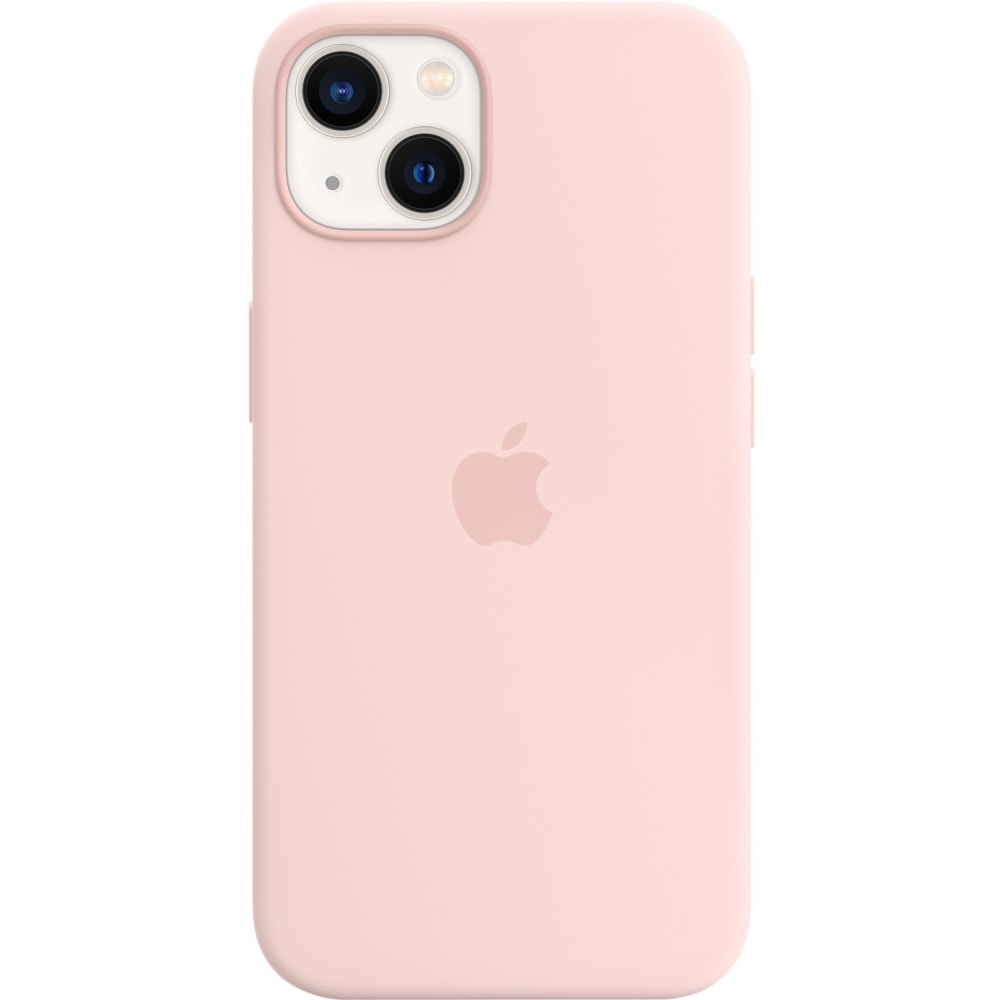 Apple iPhone 13 Silicone Case with MagSafe - Chalk Pink - For Apple iPhone 13 Smartphone - Chalk Pink - Silky, Soft-touch - Drop Resistant, Scratch Resistant, Damage Resistant, Dirt Resistant - Silicone