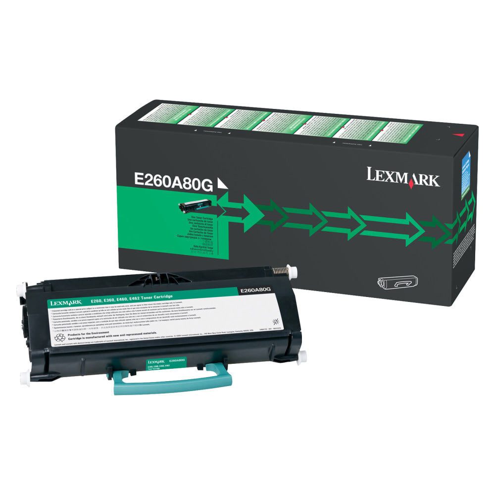 Lexmark E260A80G Remanufactured Black Toner Cartridge